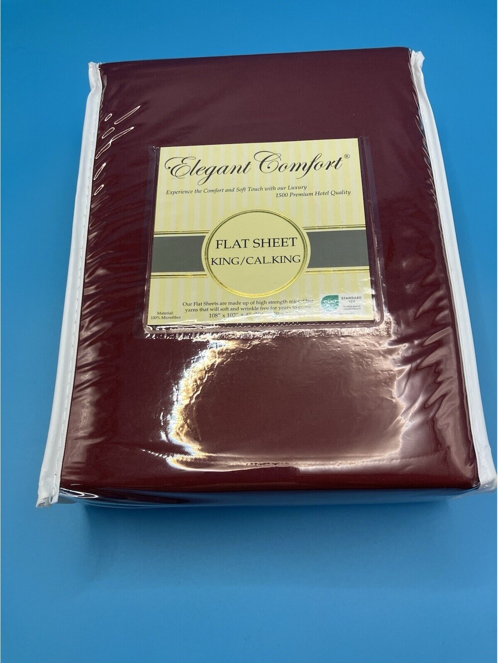 Elegant Comfort Wrinkle-Free 1500 Thread Count Egyptian California king Maroon